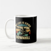 Mug Cool Snowboard Ma vie va vers le bas (Gauche)