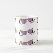 Mug Cool Soeur soleil et lunettes de soleil sur blanc (Centre)