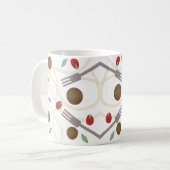 Mug Cool Spaghetti et boulettes de viande Motif alimen (Devant gauche)