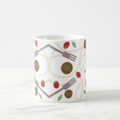 Mug Cool Spaghetti et boulettes de viande Motif alimen (Centre)