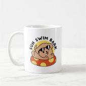 Mug Cool Summer Chien Flottant - Jolie Puppy Pool Part (Gauche)