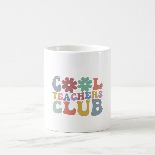 Mug Cool Teacher Club Rétro Super Retour À L'École (Centre)