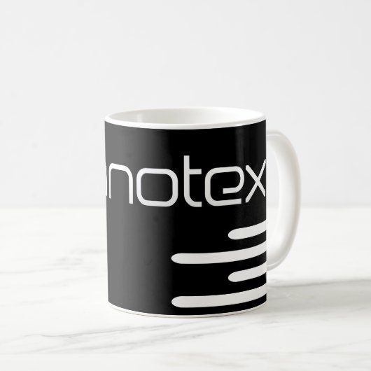 Mug Cool Technotext Techno Text Black (Devant droit)