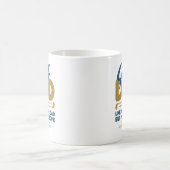 Mug Cool tendance "GOLF DAD" pinte de typographie bleu (Centre)