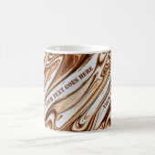 Mug Cool, tendance marbre de café tourbillonner texte  (Centre)