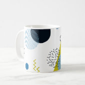 Mug Cool, tendance, moderne, vert Memphis (Devant gauche)