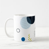 Mug Cool, tendance, moderne, vert Memphis (Gauche)