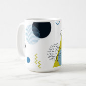 Mug Cool, tendance, moderne, vert Memphis (Devant gauche)