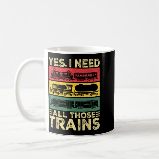 Mug Cool Train Model Funny Train Railroad  (Gauche)