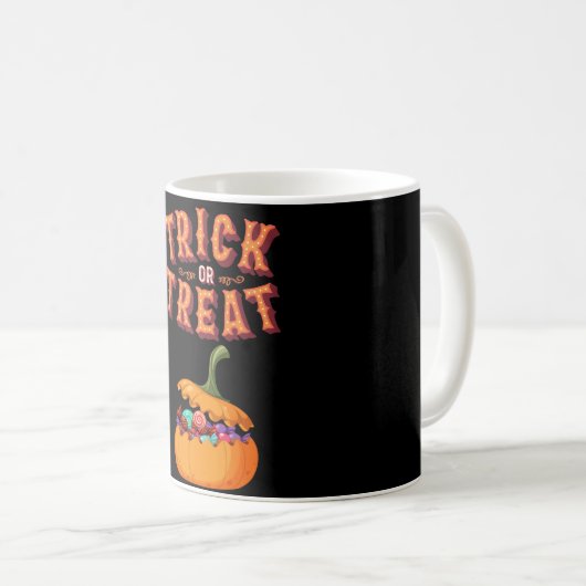 Mug Cool Trick ou traitement Halloween (Devant droit)