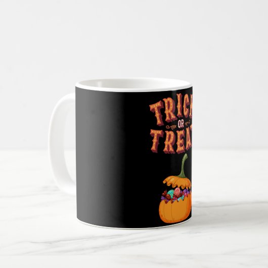 Mug Cool Trick ou traitement Halloween (Devant gauche)
