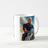 Mug cool Trump Motorcycle Alien Planète spatiale MAGA (Devant droit)