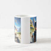 Mug cool Trump Motorcycle Alien Planète spatiale MAGA (Centre)