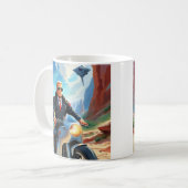 Mug cool Trump Motorcycle Alien Planète spatiale MAGA (Devant gauche)