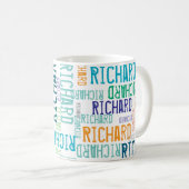 Mug Cool & Typographie moderne Nom (Devant droit)