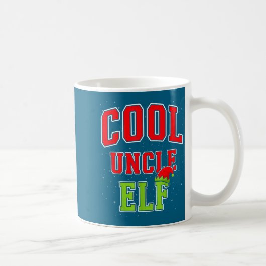 Mug Cool Uncle Elf Christmas Family Matching Group Xma (Droite)