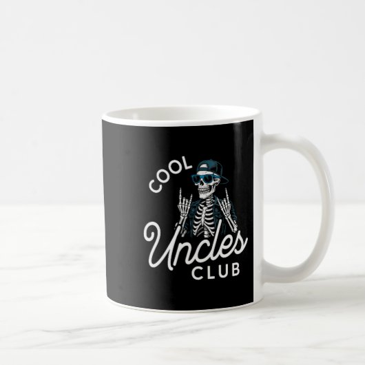 Mug Cool Uncles Club Shirt Funny Skeleton Men Uncle (Droite)