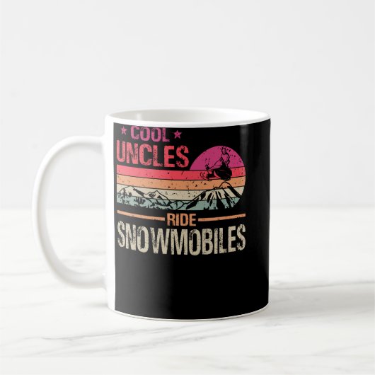 Mug Cool Uncles Ride Motoneige - Snowmobile Papa Gran (Gauche)