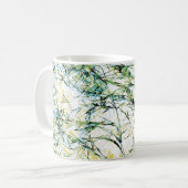Mug Cool, unique, fleurs modernes design floral art (Devant gauche)