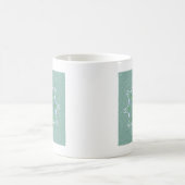 Mug Cool vert motif floral (Centre)