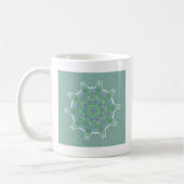 Mug Cool vert motif floral (Gauche)