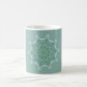 Mug Cool vert motif floral (Centre)