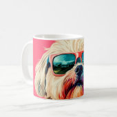 Mug Cool West Highland White Terrier dog with sunglass (Devant gauche)