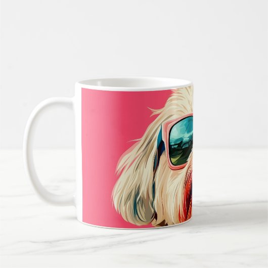 Mug Cool West Highland White Terrier dog with sunglass (Gauche)