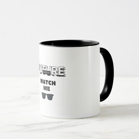 Mug Cool Witty Design Future Legend (Devant droit)