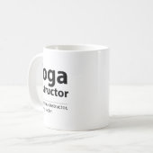 Mug Cool Yoga Instructor Definition Funny Yoga Lover  (Devant gauche)