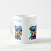 Mug Cool Yorkie Chien avec lunettes de soleil (Devant gauche)