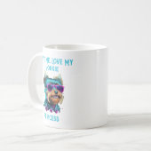 Mug Cool Yorkie Chien avec lunettes de soleil (Devant gauche)
