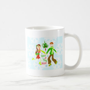 Mug Cool Yule Trop mignon Couple de Noël