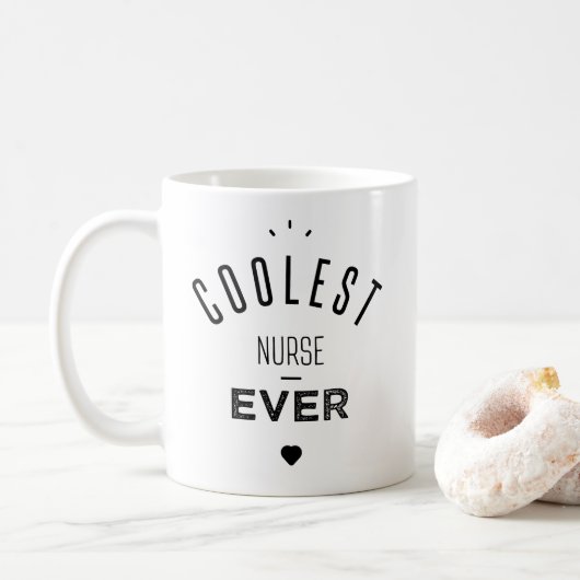 Mug Coolest nurse ever (Avec donut)