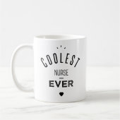 Mug Coolest nurse ever (Gauche)