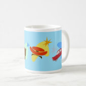 Mug Coolsville Retro Swanky 60 caractères Motif (Devant droit)