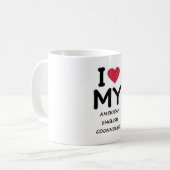 Mug Coonhound américain anglais d'amour (Devant gauche)