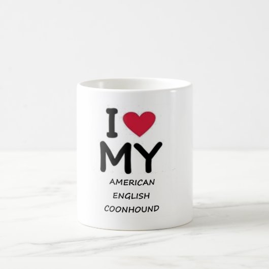 Mug Coonhound américain anglais d'amour (Centre)