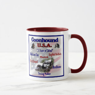 Mug Coonhound États-Unis cadeaux