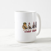 Mug Coop Troop Funny 4th of July Military Hens  (Devant droit)