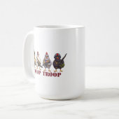 Mug Coop Troop Funny 4th of July Military Hens  (Devant gauche)