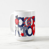 Mug Cooperstown Patriotic Letotic Baseball Année (Devant gauche)