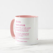 Mug Coordinateur Chaos Définition Bureau Photo Coworke (Devant gauche)