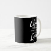 Mug Coordinateur Chaos Enseignant Powered By Jesus Mot (Devant droit)