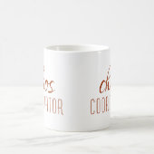 Mug Coordinateur Chaos Script Brown moderne (Centre)