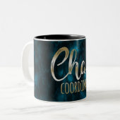Mug Coordinateur du Chaos Bleu Cosmique (Devant gauche)