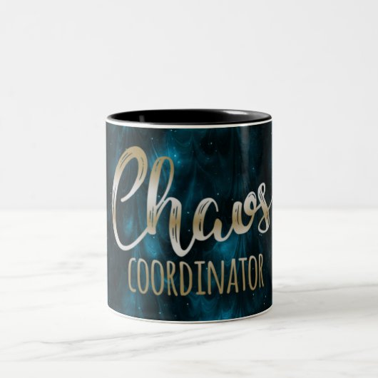 Mug Coordinateur du Chaos Bleu Cosmique (Centre)