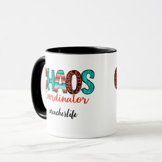 Mug Coordinateur du Chaos Enseignant (Devant gauche)