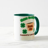 Mug Coordinateur Du Chaos - Propulsé Par La Chance Et (Devant droit)