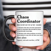 Mug Coordinateur du Chaos Sarcastic Miracle Worker Fun